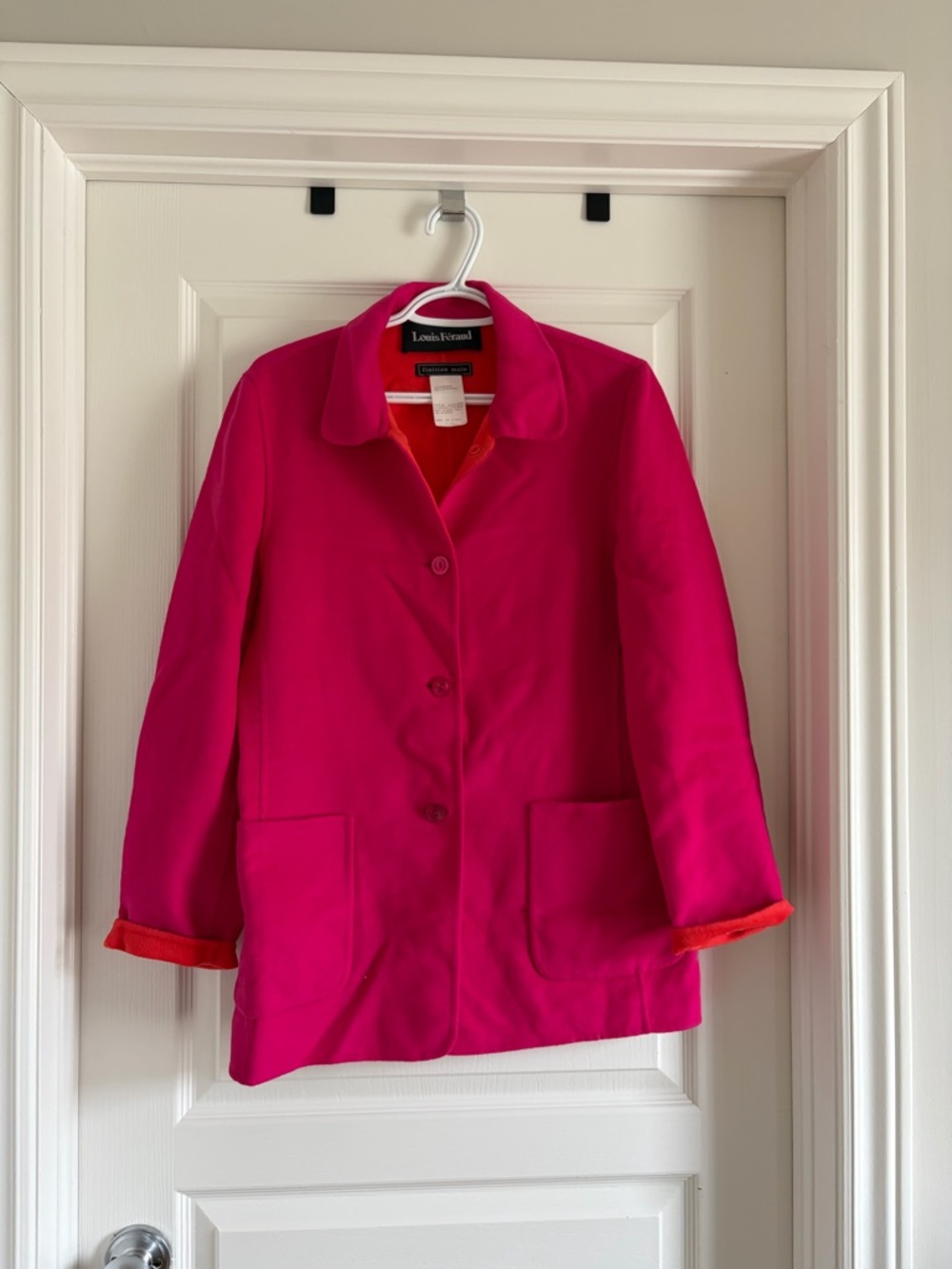 Vintage Louis Feraud Pink Single-Breasted Jacket